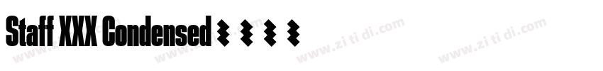 Staff XXX Condensed字体转换